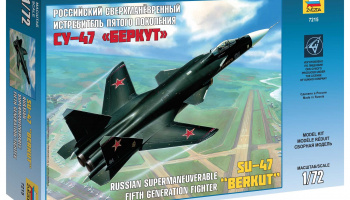 Model Kit letadlo 7215 - Sukhoi SU-47 Berkut (1:72) - Zvezda