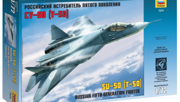 Model Kit letadlo 7275 - Sukhoi T-50 Russian Stealth Fighter (1:72)