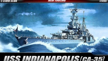 Model Kit loď 14107 - USS CA-35 INDIANAPOLIS (1:350)