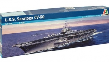 Model Kit loď 5520 - U.S.S. SARATOGA CV-60 (1:720) - Italeri