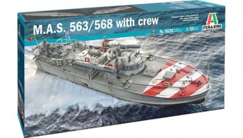 Model Kit loď- M.A.S. 563/568 with crew (1:35) - Italeri