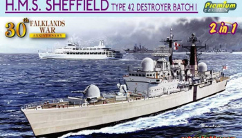 Model Kit loď 7133 - HMS SHEFFIELD (FALKLANDS WAR) (1:700)
