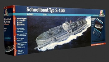 Model Kit loď PRM edice 5603 - SCHNELLBOOT TYP S-100 (1:35) - Italeri
