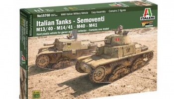 Model Kit military 15768 - Italian Tanks - Semoventi M13/40 - M14/41 - M40 - M41 (1:56) - Italeri