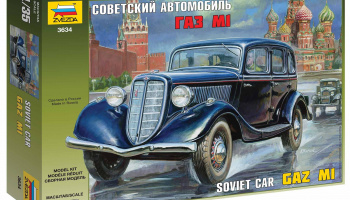 GAZ M1 Soviet Car (1:35) Model Kit 3634 - Zvezda