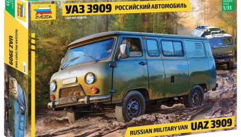 Model Kit military  UAZ 3909 Russian Military Van (1:35) - Zvezda