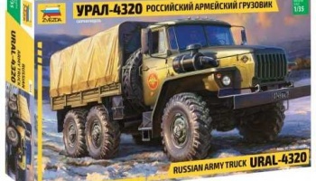 RUSSIAN ARMY TRUCK URAL4320 (1:35) Model Kit 3654 - Zvezda