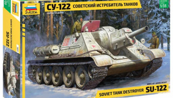 Model Kit military 3691 - Soviet tank Destroyer SU-122 (1:35) - Zvezda