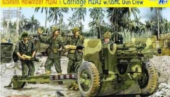 Model Kit military 6531 - 105mm HOWITZER M2A1 & CARRIAGE M2A2 (1:35) - Dragon