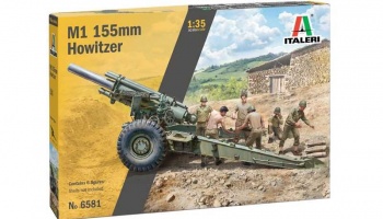 Model Kit military 6581 - M1 155mm Howitzer (1:35) - Italeri