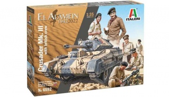 Model Kit military 6592 - Crusader Mk. II & British Tank Crew (1:35) - Italeri