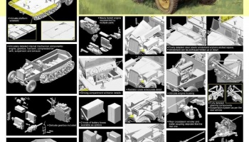 Model Kit military 6676 - Sd.Kfz.10/5 für 2cm Flak 38 (SMART KIT) (1:35) - Dragon