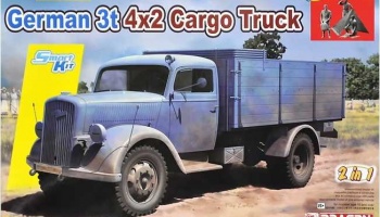 Model Kit military 6974 - GERMAN 3t 4X2 CARGO TRUCK (2 IN 1) (1:35) - Dragon