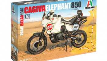 Model Kit motorka - Cagiva "Elephant" 850 Paris-Dakar 1987 (1:9) - Italeri