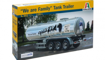 CLASSIC TANK TRAILER "We are family" (1:24) Model Kit 3911 - Italeri