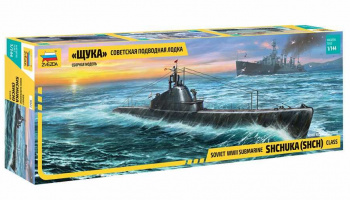 Model Kit ponorka "Shchuka" Class Russian Submarine WWII (1:144) - Zvezda