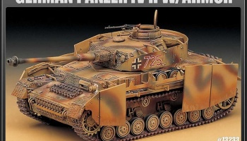 GERMAN PANZER IV H W/ARMOR - Model Kit tank 13233 - (1:35) - Academy