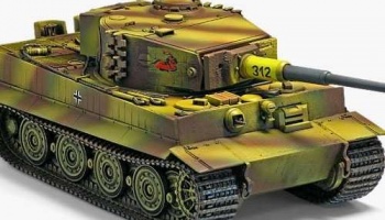 Model Kit tank 13314 - TIGER-1 "LATE VERSION" (1:35) - Academy