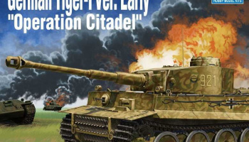 Model Kit tank - German Tiger-I Ver. EARLY "Operation Citadel" (1:35) - Academy