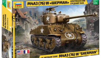 M4 A3 (76mm) Sherman Tank (1:35) - Zvezda