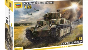 T-28 Soviet Tank (1:72) Model Kit 5064 - Zvezda