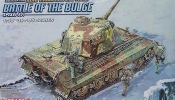 Model Kit tank 6254 - Sd.Kfz.182 KINGTIGER HENSCHEL TURRET, sPzAbt.501 (BATTLE OF THE BULGE) (1:35) - Dragon