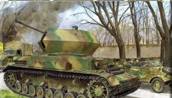 Model Kit tank 6550 - 3.7cm FLAK 43 FLAKPANZER IV "OSTWIND" (SMART KIT) (1:35) - Dragon