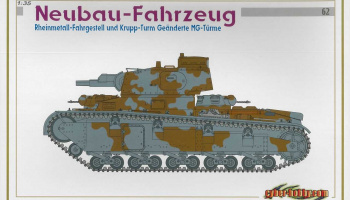 Model Kit tank 6666 - NEUBAU-FAHRZEUG RHEINMETALL-FAHRGESTELL UND KRUPP-TRUM GEÄNDERTE MG-TÜRME (1:35)