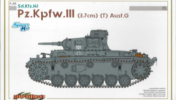 Model Kit tank 6765 - Pz.Kpfw.III (3.7cm) (T) Ausf.G (SMART KIT) (1:35)