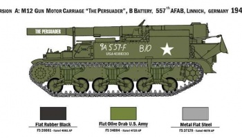 Model Kit tank 7076 - M12 Gun Motor Carriage (1:72) - Italeri