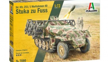 Model Kit tank 7080 - Sd. Kfz. 251/1 Wurfrahmen Stuka zu Fuss (1:72) - Italeri