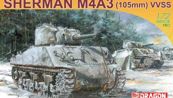Model Kit tank 7274 - SHERMAN M4A3 105mm (1:72)