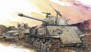 Model Kit tank 7302 - M4A3E8(76)W HVSS (1:72)
