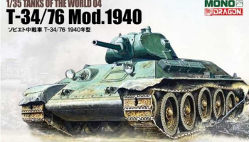 Model Kit tank MD004 - T-34/76 MOD.1940 (1:35) - Dragon