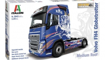 VOLVO FH4 Globetrotter Medium Roof (1:24) Model Kit Truck 3942 - Italeri