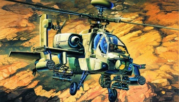 Model Kit vrtulník 12262 - AH-64A (1:48) - Academy