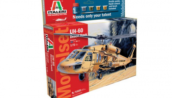 Model Set vrtulník 71025 - UH 60 Desert Hawk (1:72) - Italeri