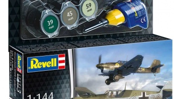 ModelSet letadlo 63770 - Messerschmitt Bf109E & Ju87B Stuka (1:144) - Revell