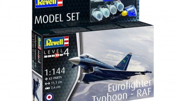 ModelSet letadlo 63796 - Eurofighter Typhoon - RAF (1:144) - Revell