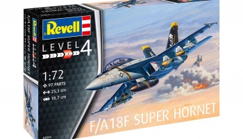 ModelSet letadlo  - F/A18F Super Hornet (1:72) - Revell