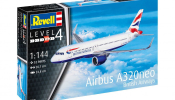 ModelSet letadlo - Airbus A320 neo British Airways (1:144) - Revell