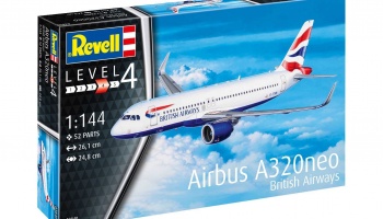 ModelSet letadlo - Airbus A320 neo British Airways (1:144) - Revell