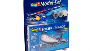 ModelSet letadlo 64210 - Boeing 747-200 (1:390) - Revell