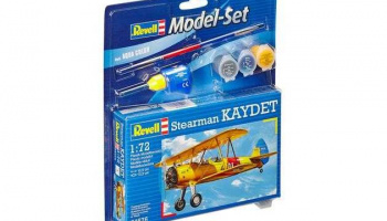 ModelSet letadlo 64676 - Stearman Kaydet (1:72) - Revell
