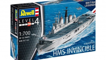 ModelSet loď 65172 - HMS Invincible (Falkland War) (1:700) - Revell