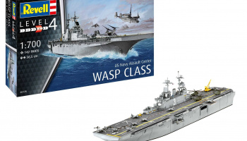 ModelSet loď 65178 - Assault Carrier USS WASP CLASS (1:700) - Revell