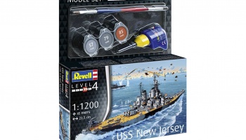 ModelSet loď 65183 - Battleship USS New Jersey (1:1200) - Revell