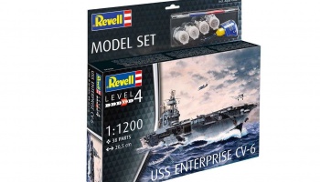 ModelSet loď 65824 - USS Enterprise (1:1200) - Revell