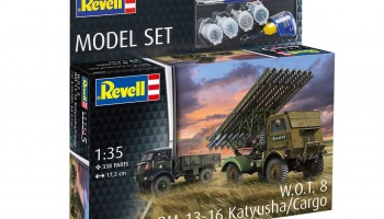 ModelSet military 63338 - W.O.T. 8 BM-13-16 Katyusha/Cargo (1:35) - Revell