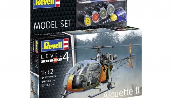 ModelSet vrtulník 63804 - Alouette II (1:32) - Revell